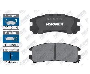 BALATA FRENO DE DISCO TRASERA WD383
